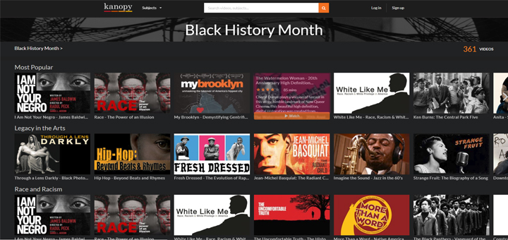 Top films for Black History Month – Streaming on Kanopy