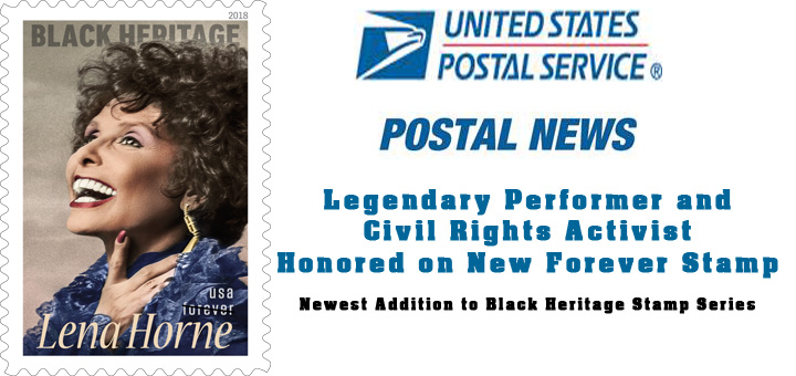 Lena Horne Black Heritage Forever stamp