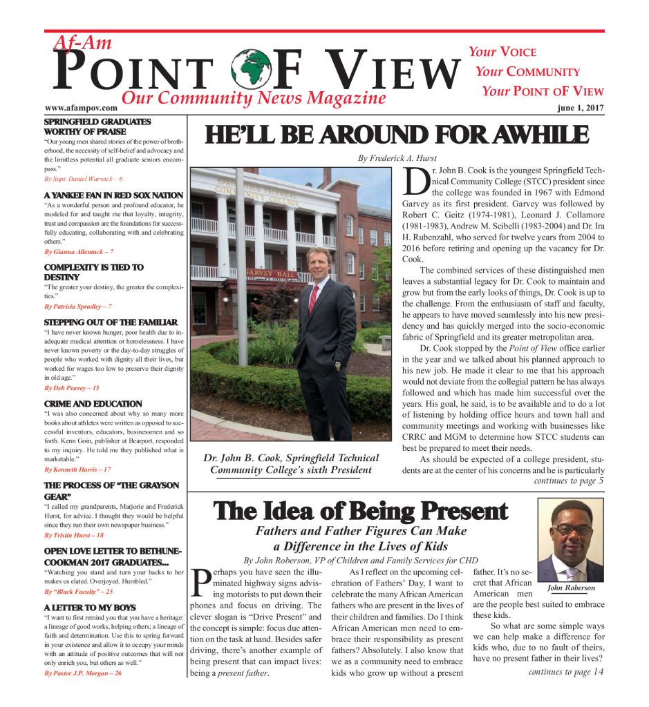 Cover of the June 2017 issue of Af-Am Point of View News Magazine