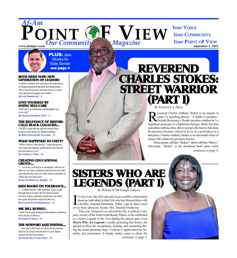 Cover of the September 2022 issue of Af-Am Point of View News Magazine
