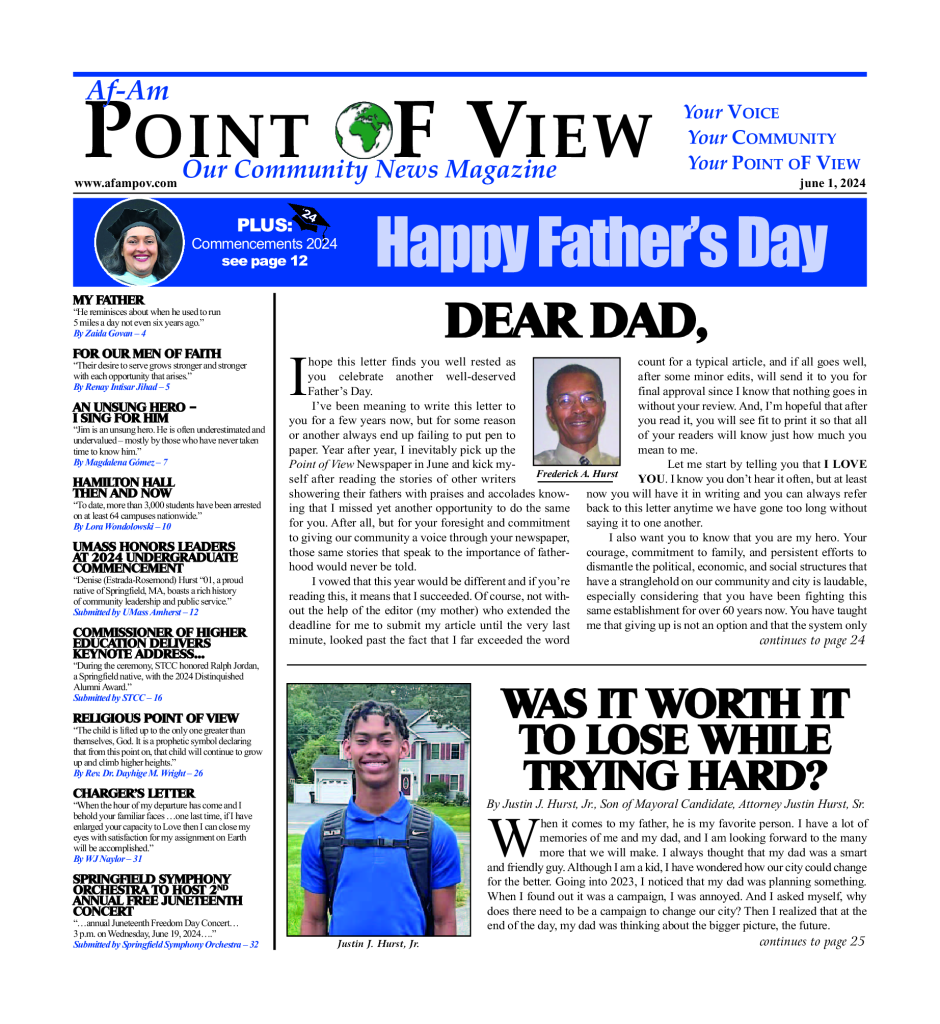Cover of the June 2024 issue of Af-Am Point of View News Magazine