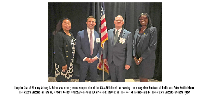 Hampden DA Anthony D. Gulluni Elected Vice President of the National District Attorneys Association Board of Directors