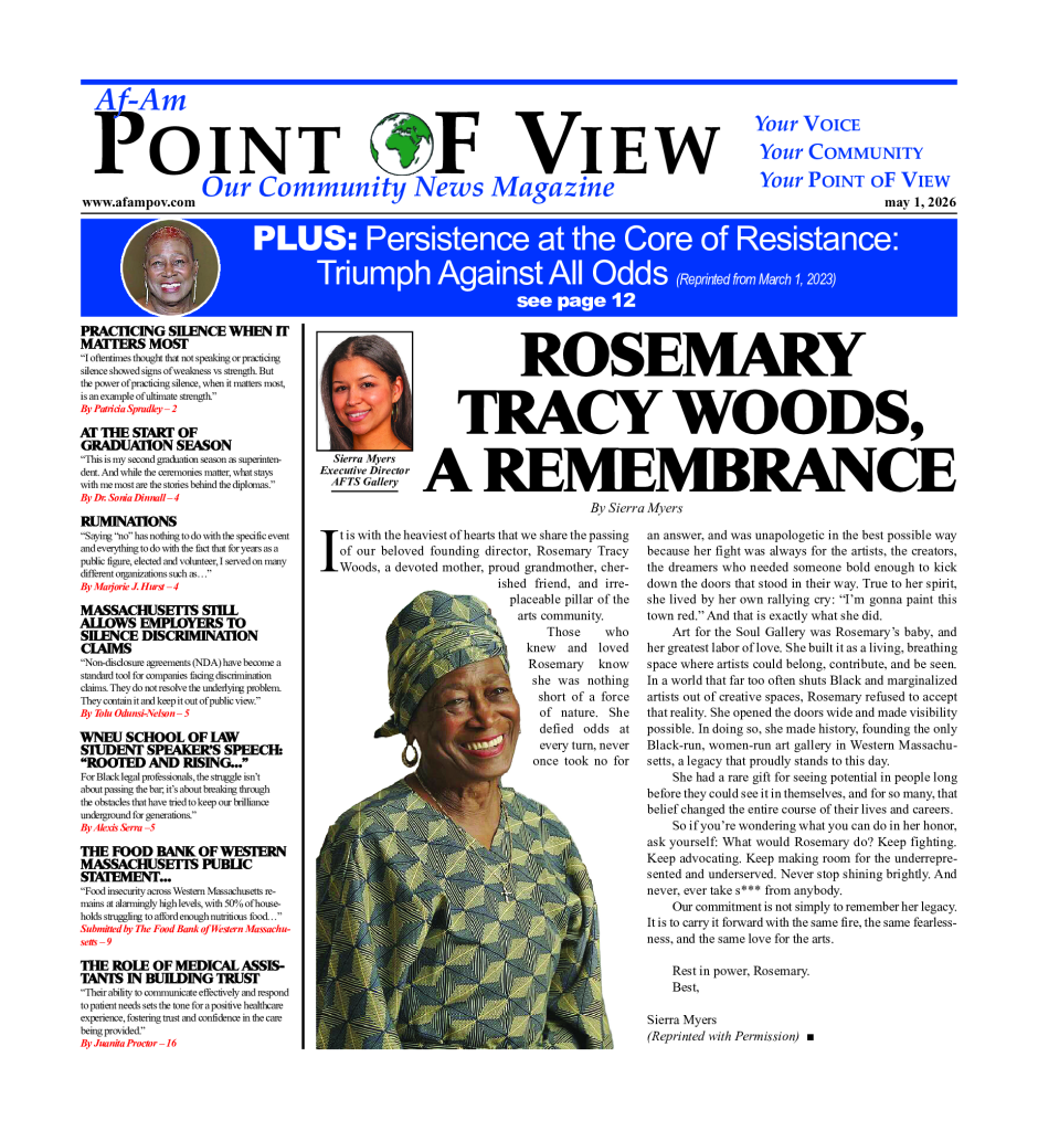 Cover of the May 2026 issue of Af-Am Point of View News Magazine
