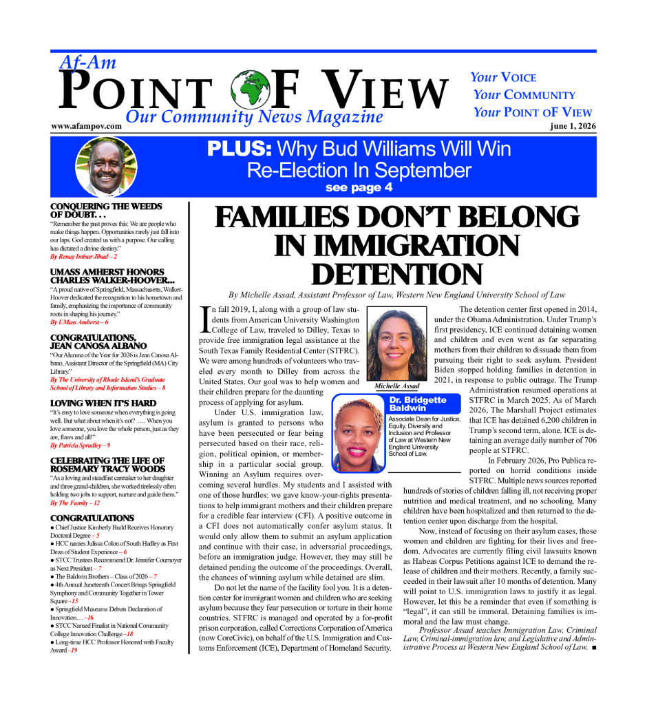 Cover of the June 2026 issue of Af-Am Point of View News Magazine